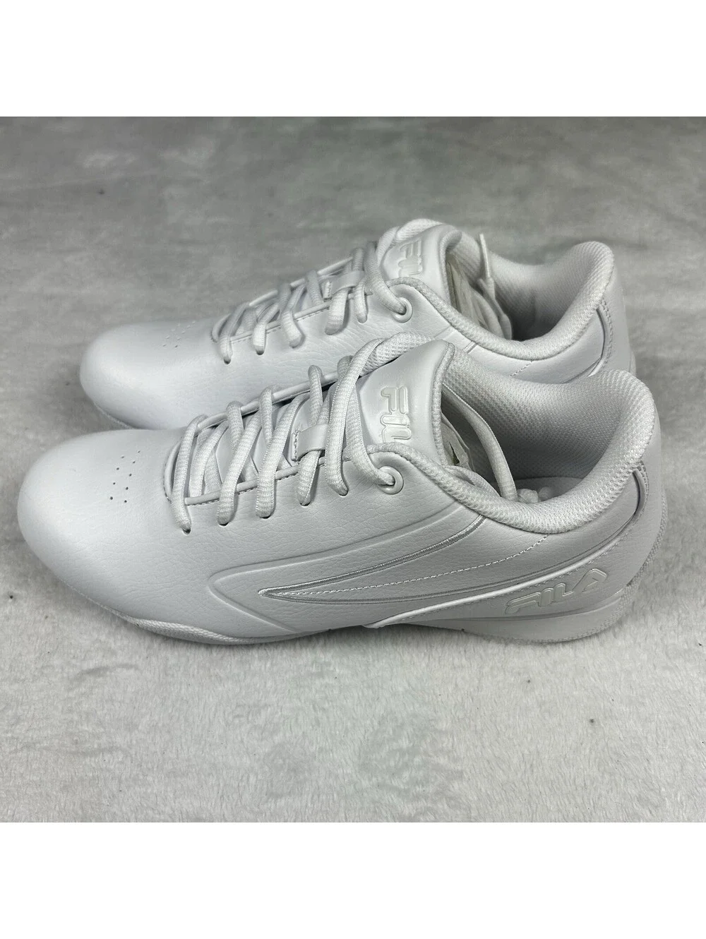Fila Forlani Outline Flag Womens White Motorsport Inspired Sneakers Shoes 7.5